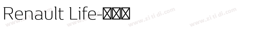 Renault Life字体转换 Renault Life字体转换